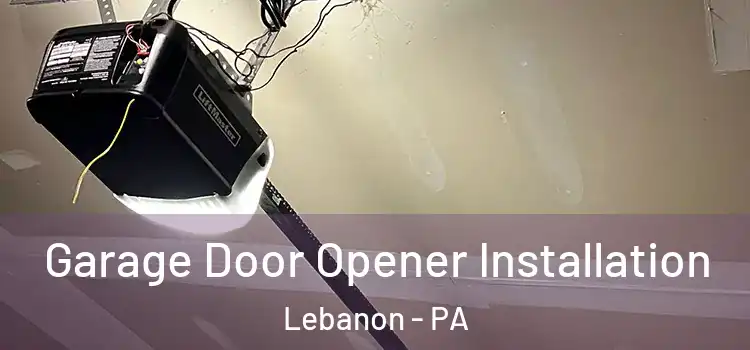  Garage Door Opener Installation Lebanon - PA