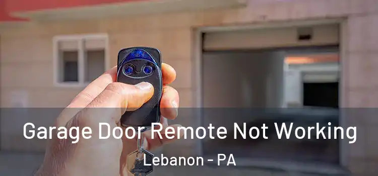  Garage Door Remote Not Working Lebanon - PA